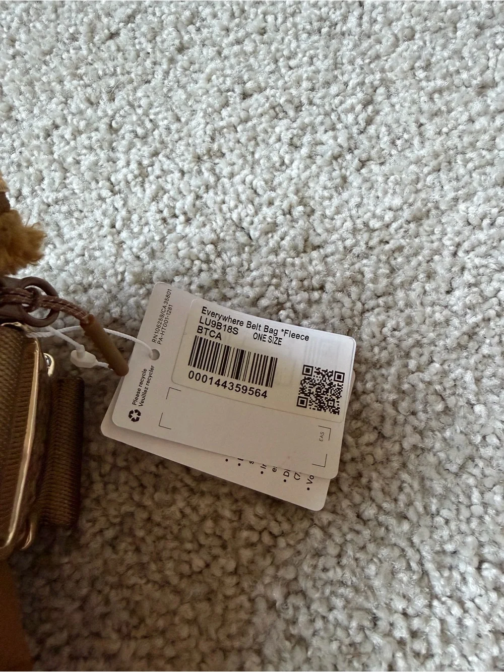 Lululemon Everywhere Belt Bag Fleece NWT